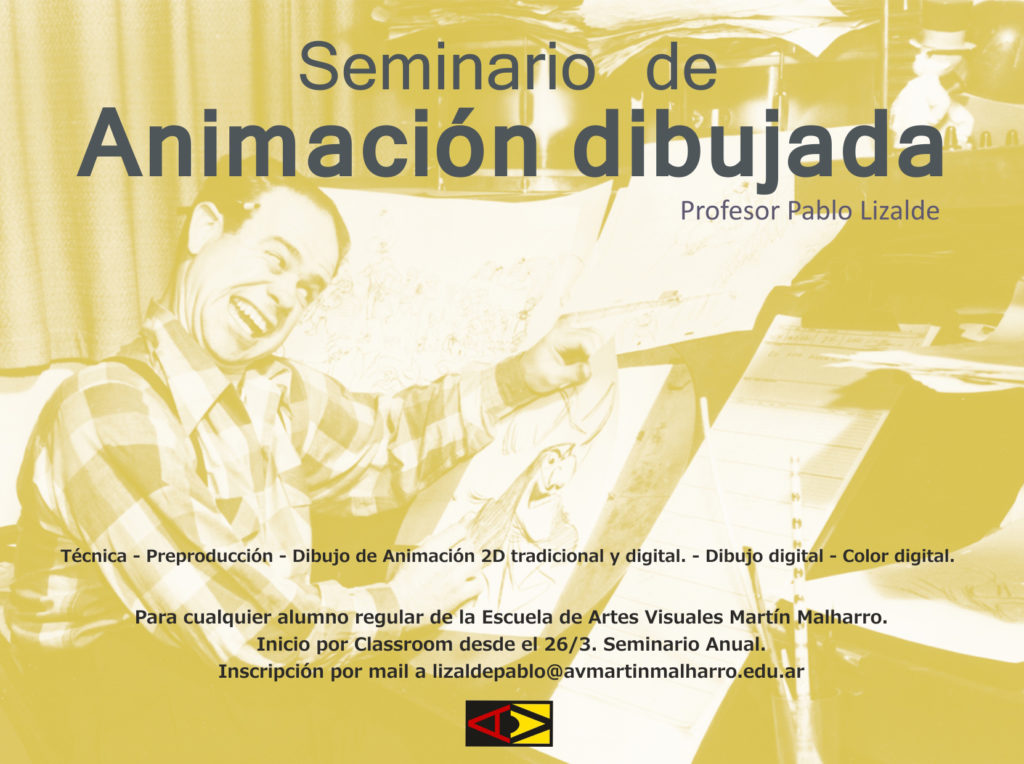 afiche seminario de animacion