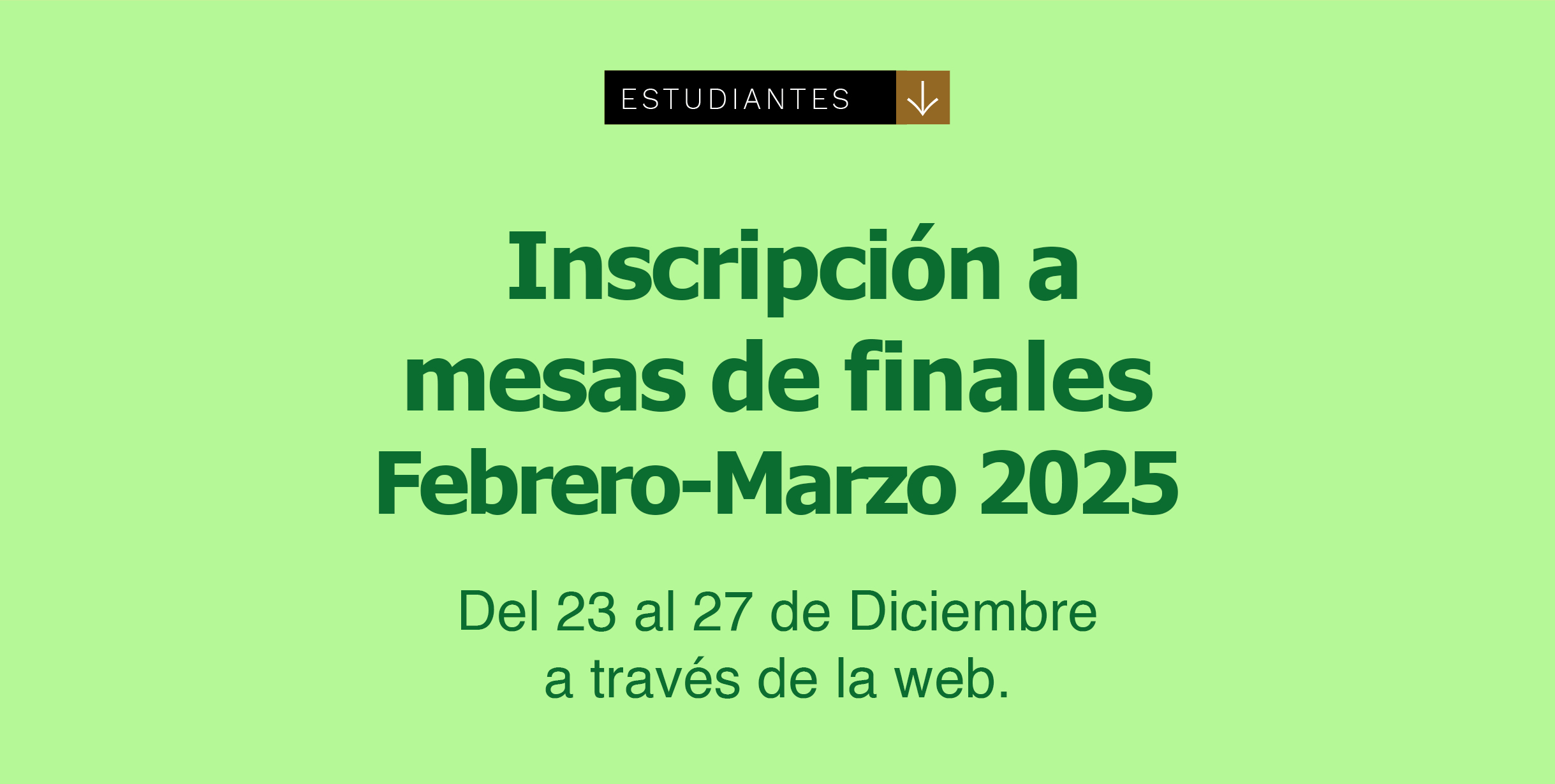 Mesas Finales Febrero Marzo 2025