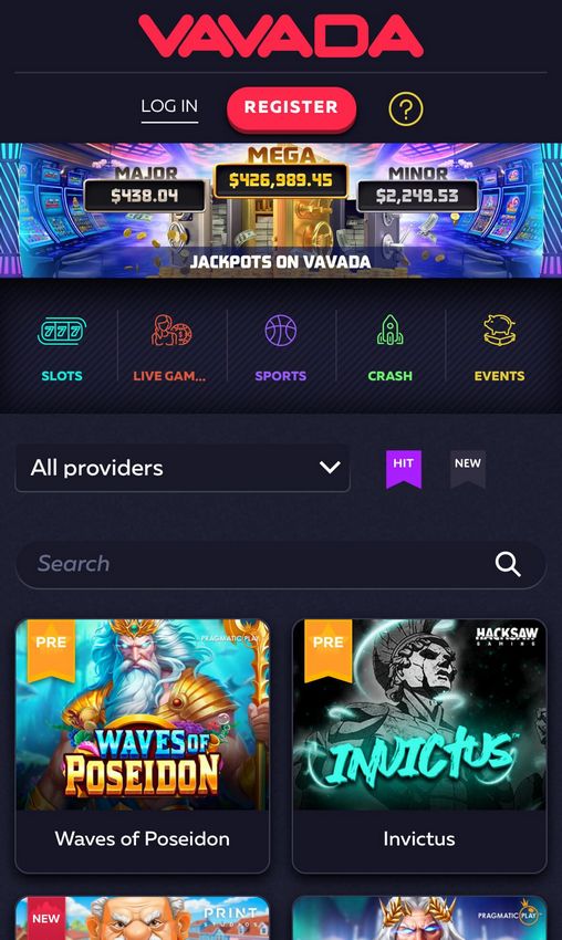 Обзор сайта казино VAVADA